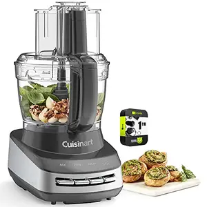 Cuisinart FP-130AG Core Custom 13-Cup Multifunctional Food Processor Anchor Gray Bundle with 1 YR CPS Enhanced Protection Pack