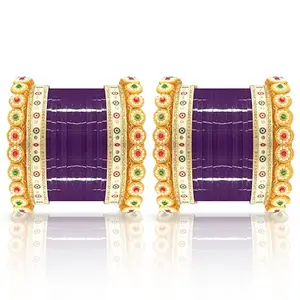 BANGLESKART Bridal Punjabi Chuda Set for Women's and Girl's (Set of 1