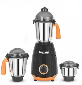 Sumeet Traditional 750 Watt Mixer Grinder with 3 Jars Leak proof (Liquidizing, Wet Grinding and Chutney Jar)