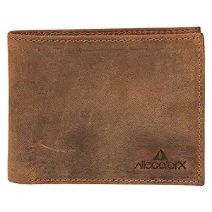 AllegatorX Leather Brown Men's Antique Wallet