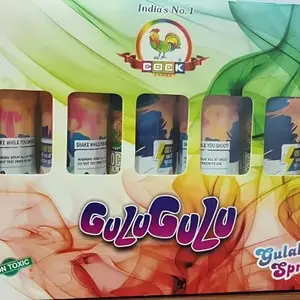Desi Festival® - Gulal Powder Bottle with Sprinkler Cap |5 Pack - Red, Yellow, Blue, Green, Red| 90gm Gulal- each Bottle| Non- Toxic , Skin Friendly, Organic colored Powder|Holi Celebration