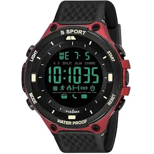 Elegent Men's Wrist Sports watch-9084 Red Ring