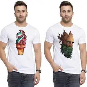 SST - Where Fashion Begins | DP-2260 | Polyester Graphic Print T-Shirt | for Men & Boy | Pack of 2