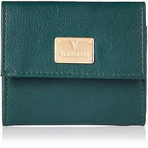 Van Heusen Women's Green Textured Wallet-Small Square Open-(VWBGIRGFF005546)