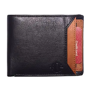 ACE Urban Rokerz Men's Leather Wallet MIRL 003 Dry Milled (Black)