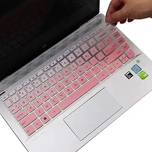 Laprite Laprite Premium Keyboard Skin for HP Pavilion x360 14-ba075TX 14-inches Laptop (Gradient Pink, 5.11 x 1.96 x 7.08 inches)