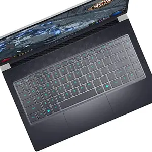 RAYA TPU Keyboard Skin Cover for Dell Alienware x14 R1 and Alienware x14 R2 Gaming Laptops. (TPU Transparent)