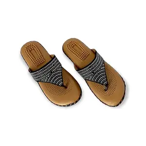 Fiia Women Fashion Sandals Doctor Soft Cushion Bottom Swarovki Design Black UK-7