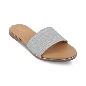 tresmode 239-QUEEN Grey Smart Casual Flats EU/38 UK/5