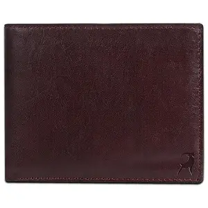 Cuero Craft London BI-Fold Slim & Light Weight Genuine Leather Men's Stylish Casual Wallet Purse with Coin Pocket (Made in London) (Classic Brown)