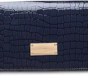 APSIS_ Women Casual Blue Artificial Leather Wallet