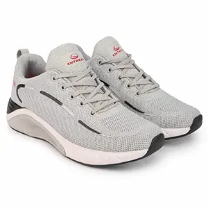 Lancer Mens PLATINUM-20 Grey Running Shoe - 6 UK (PLATINUM-20LGR-BLK-6)