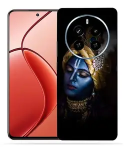 OggyBaba Blue Krishna Realme P1 5g Mobile Back Skin Rear Screen Guard Protector Film Wrap (Coverage - Back+Camera+Sides)