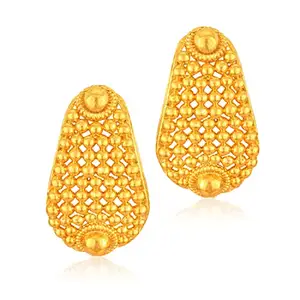 VFJ VIGHNAHARTA FASHION JEWELLERY Vighnaharta Allure Beautiful Earrings Shimmering Beautiful Gold Plated Stud for Women and Girls[VFJ2101ERG]