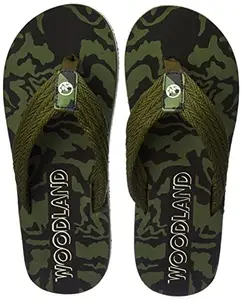 Woodland Men's Olive PU Slipper-7 UK (41 EU) (FF 4199021)