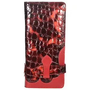 Sassora Genuine Leather Women's Red Wallet 50714