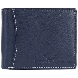 URBAN LEATHER® Carter Brown Mens Leather Wallet Leather Wallet for Mens with RFID Blocking Mens Wallet