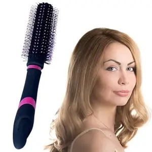 Boxo Professional Soft Bristle Round Hair Brush for Roller Curler Blow Dry Brush for Kids and Adults Pack Of 1
