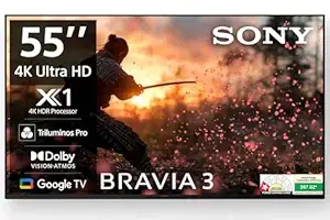 Sony BRAVIA 3 Series 139 cm (55 inches) 4K Ultra HD AI Smart LED Google TV K-55S30