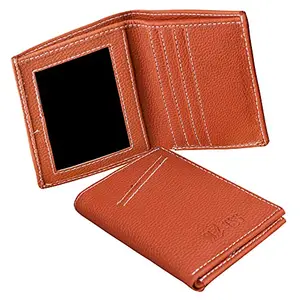 MATSS Orange Artificial Leather Bi-Fold Wallet for Men & Women (A12030OR2)