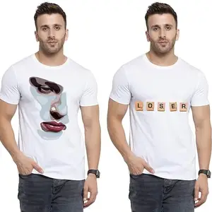 SST - Where Fashion Begins | DP-9215 | Polyester Graphic Print T-Shirt | for Men & Boy | Pack of 2
