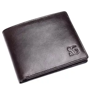 SnepGear Genuine Leather Wallet for Men(Brown) | Purse for Men Original | Leather Wallet for Men | Slim, RFID Protected | Card Holder|Napa, Italian