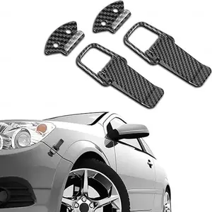 HUUSO 2 Pack Quick Release Car Bumper Security Hook Clips, Carbon Fiber Pattern, Ideal for Trunk, Bumpers and Fenders Compatible with Honda Amaze (Type-II) 2016-2018