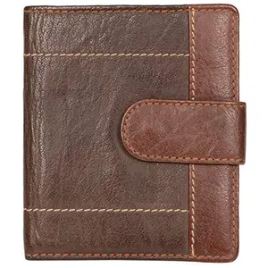 Leatherman Fashion LMN Genuine Leather Women's Brown Wallet 4 Card Slots