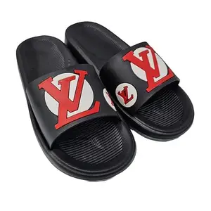 HotStyle HOT Style flip Flop LV Red Trendy and Stylish