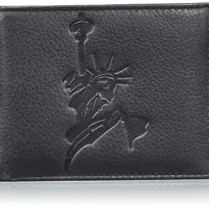 Justrack Dark Black Colour Genuine Leather Money Purse for Men (LWM00207-JT_11)