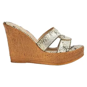 Code by Lifestyle Women Gold Sandals