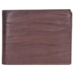 Leatherman Fashion LMN Genuine Leather Unisex Brown Wallet 6 Card Holders