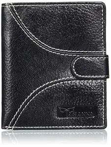 Tamanna Men's Leather Wallet (LWM00175-TM_2, Black) (LWM00175-TM_2)
