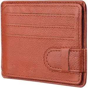 HINTZ Genuine Leather 100% Pure Wallet/Card Holder/Money Clip RFID Protected Multiple Card Slots Slim Stylish New Products