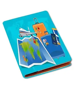 FASHION DUET Adventure Printed Passport Case/Card/Travel Document Holder for Travel Use,Compact Passport Cover/Unisex Passport Holder
