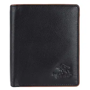 Leather Junction Black Genuine Leather Wallet for Men (30706000)