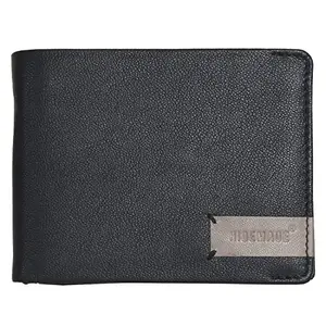 HIDEMADE Men Casual, Evening/Party, Formal, Trendy Blue Genuine Leather Wallet (9 Card Slots) (Black)