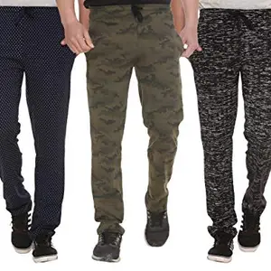 SHAUN Men's Regular Fit Trackpants (Pack of 3) (B07STNKPB6_Multicolored_X-Large)