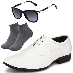 Vitoria Trandy Looks l Men/Boys Brown Lace Lace Formal Shoes with Dark Gray Socks & Rabber Stick Black/7