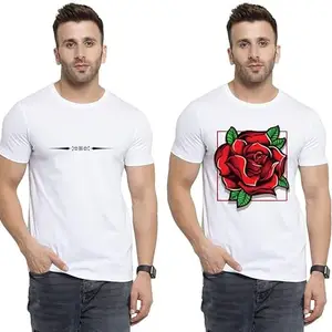 SST - Where Fashion Begins | DP-4255 | Polyester Graphic Print T-Shirt | for Men & Boy | Pack of 2