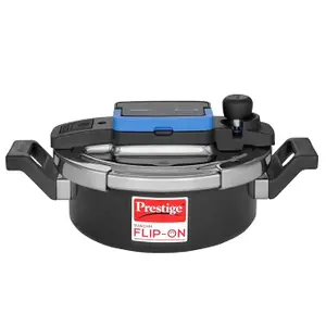 Prestige Svachh Flip-on Hard Anodised Gas and Induction Compatible Outer Lid Pressure Cooker