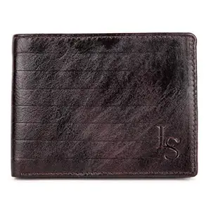LOUIS STITCH Mens Wallet Rich Brown RFID Blocking Italian Leather Wallets for Men Ultra Slim Credit Card Holder |Prague_Eucb|