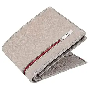 Stag Sand/Red Leather Wallet for Men