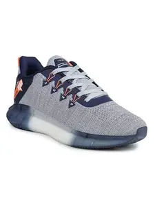 Columbus Jump PRO Sports Shoes for Men's & Boy - Lightweight, Comfort Grip, Running, Walking, Gym (L.Grey/Navy)