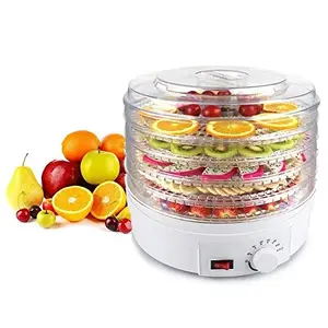SG ENTERPRISE SG ENTERPRISE Food Dehydrator with 5 Trays for Fruit Vegetable Food Jerky Spice,Meat Drying Machine, Snacks Food Dryer,Multiple Use, Multi function Kitchen Dehydrator Machine(28 x 28 x 32 cm)