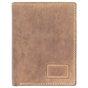 Leatherman Fashion LMN Genuine Leather Unisex Dark Brown Wallet 5 Card Slots