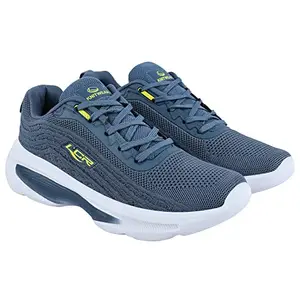 LANCER ROCKY-3SGRY-YLW Men's Grey/Yellow Sports & Outdoor Running Shoes