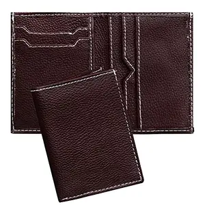 GREEN DRAGONFLY® RFID Protected Leatherite Coffee Brown Card Holder|Credit Card Holder for Men and Women