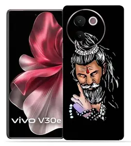 OggyBaba -Mahakal Fan Vivo V30e 5g Mobile Back Skin Rear Screen Guard Protector Film Wrap (Coverage - Back+Camera+Sides)