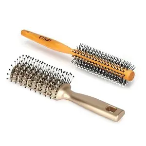 Nfilla Neem Wooden Comb Set For Women & Men | Wooden Combs Combo Hair Comb Set | Kachi Neem Comb For Women For Hair Growth | Dandruff Remover Comb Neem Wood Kangi For Hair (Pack Of 2)